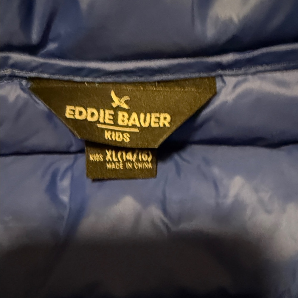 Eddie Bauer Kids Blue Puffer Jacket - Picture 4 of 6
